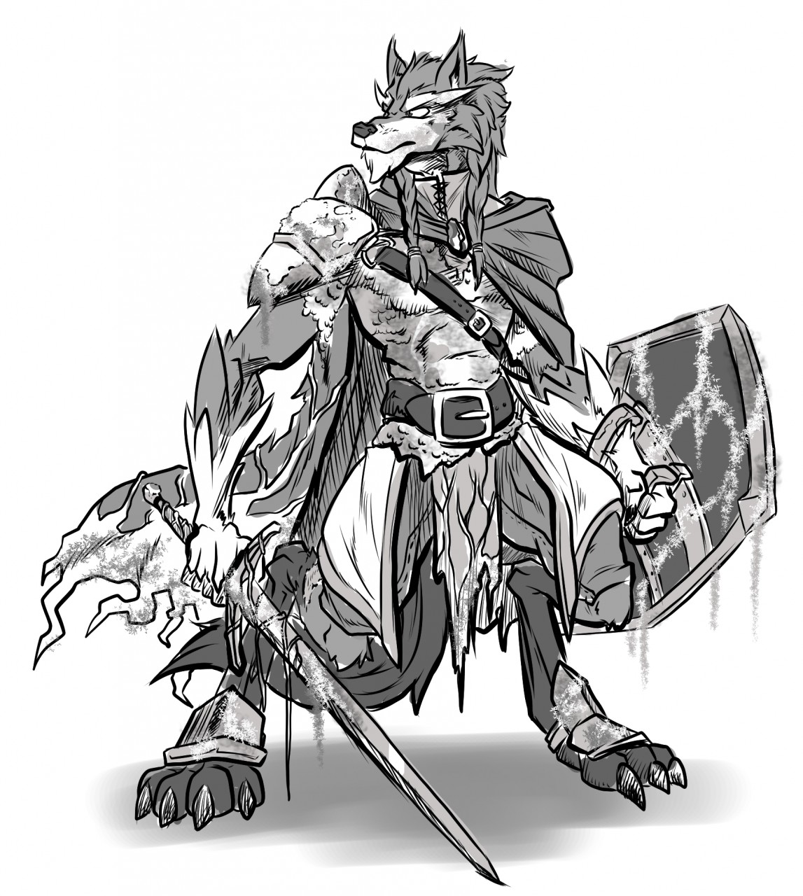 1147x1280 Dampd Character Sketch By Acommonmisconception - D&D Sketch