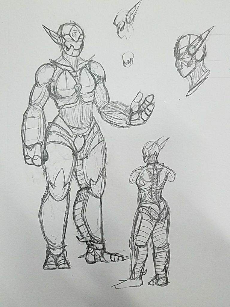 768x1024 Dampd Character Sketches Artificial Intelligence Amino - D&D Sketch