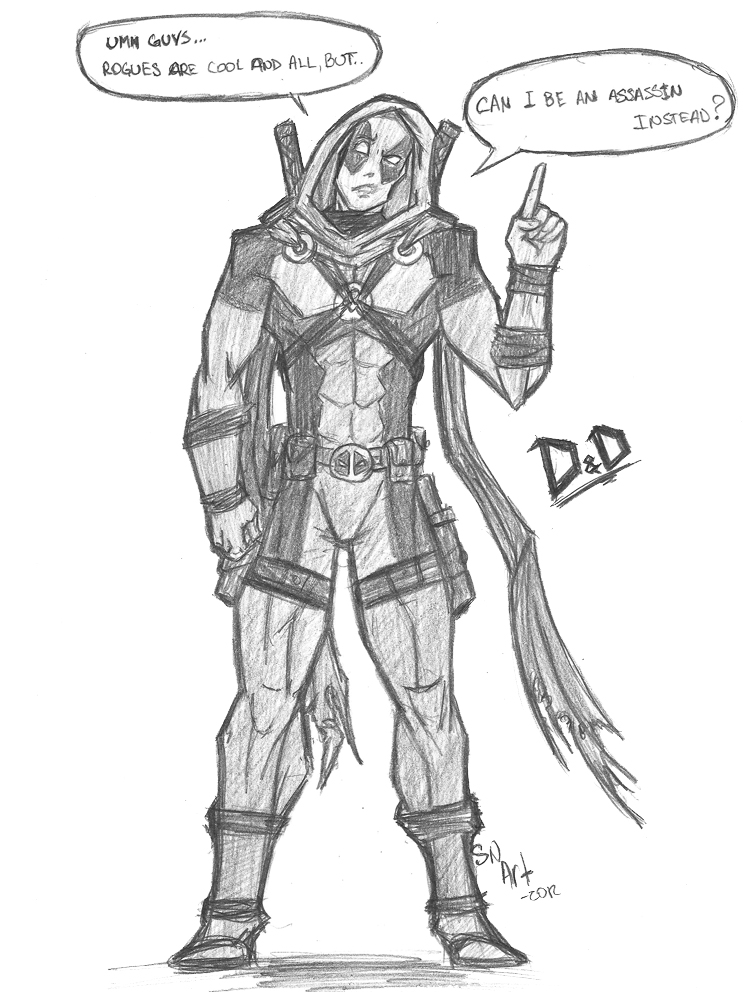 744x992 Dnd Deadpool - D&D Sketch