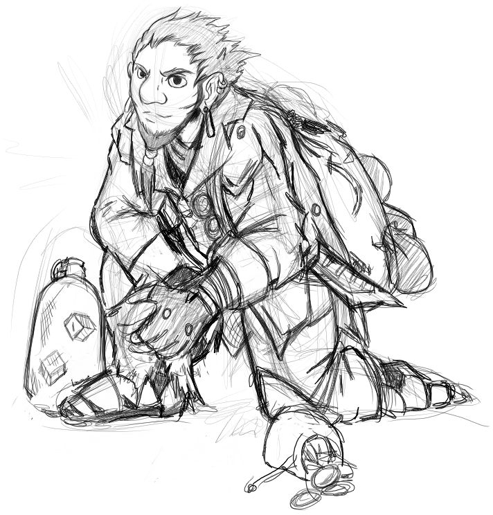 712x744 Dnd Rogue - D&D Sketch