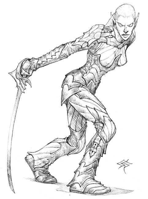 483x648 Prescott Draw Blog Sketch Of The Day 099 - D&D Sketch