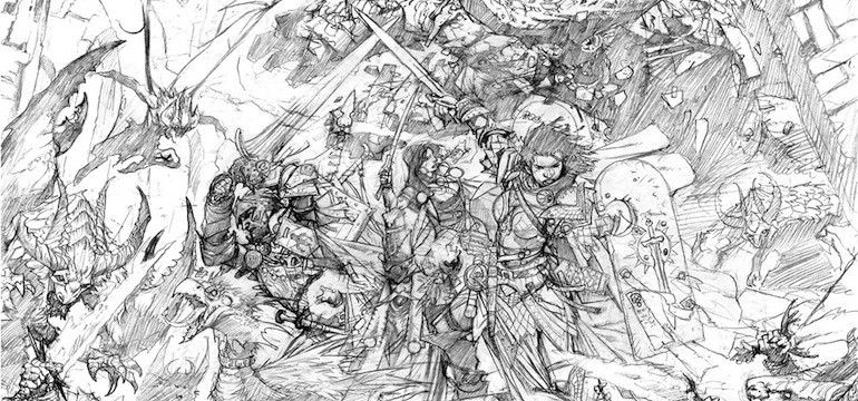 770x360 Roll For Initiative Dampd Basic, Paizocon And More - D&D Sketch