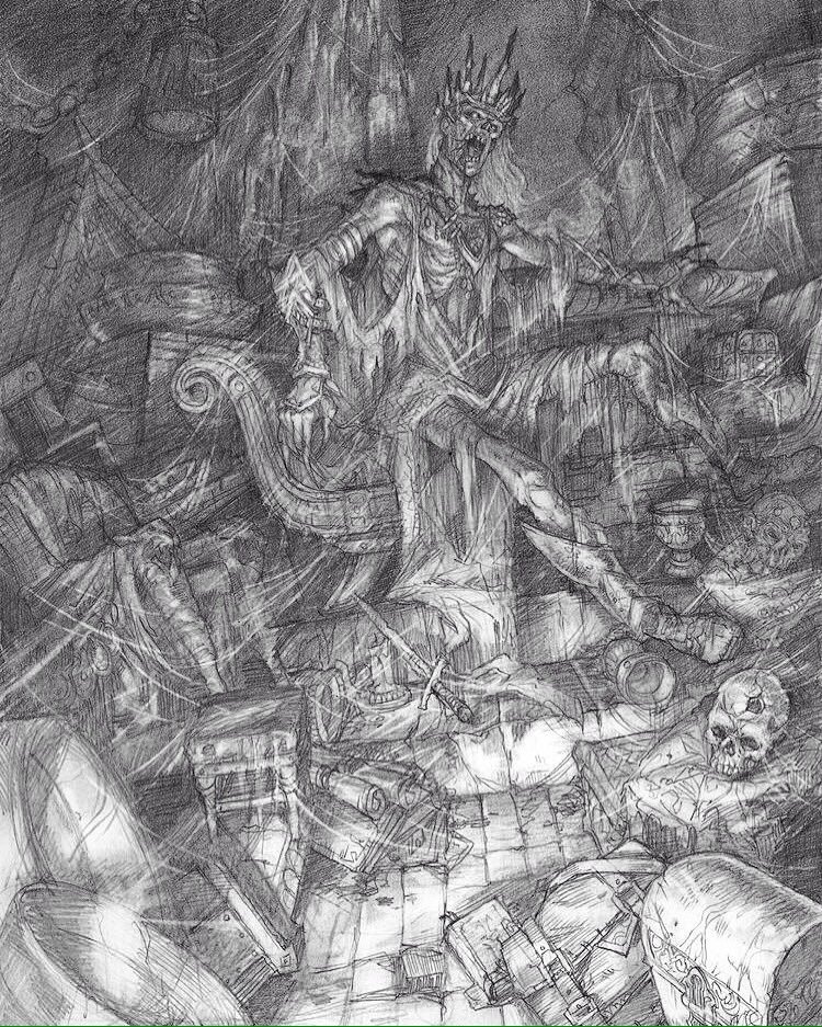 750x937 Tomb Of Horrors Original Sketch For Dampd Sage Advice Dampd - D&D Sketch