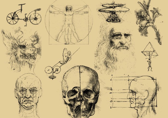 700x490 Free Da Vinci Sketch Brushes - Da Vinci Sketches