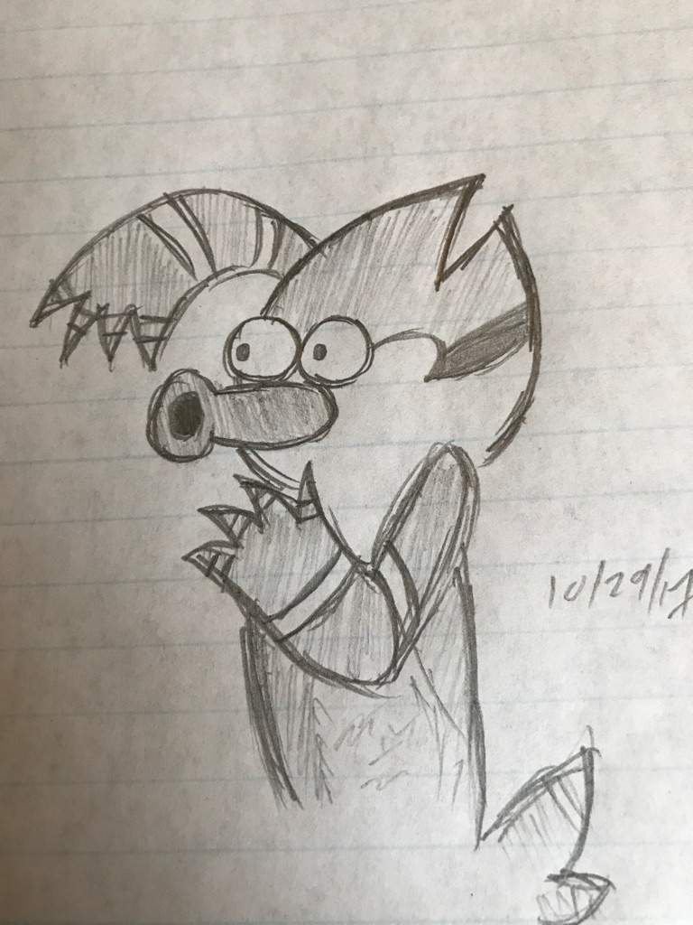 768x1024 Mordicai Of Regular Show Sketch Cartoon Amino - Dab Sketch