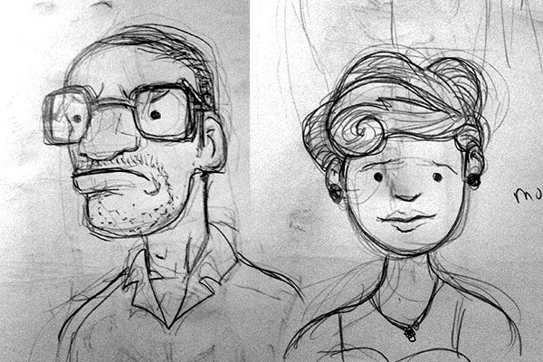 600x400 The Blog Of Brian Neong San Mum And Dad Sketch - Dad Sketch