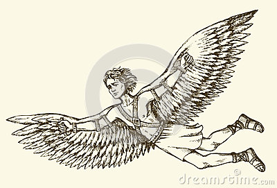 400x271 Daedalus And Icarus Clipart - Daedalus And Icarus Sketch