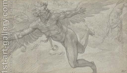 512x294 The Flight Of Daedalus And Icarus Orazio Samacchini Reproduction - Daedalus And Icarus Sketch