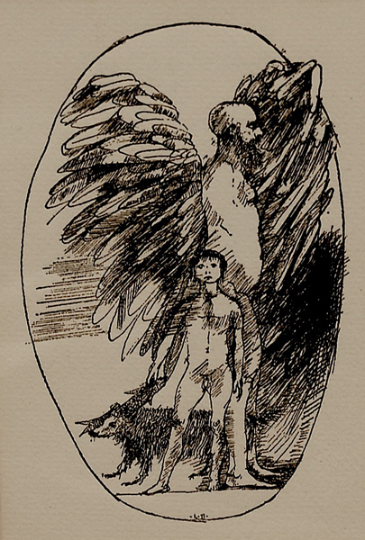 405x600 Wofford College - Daedalus And Icarus Sketch
