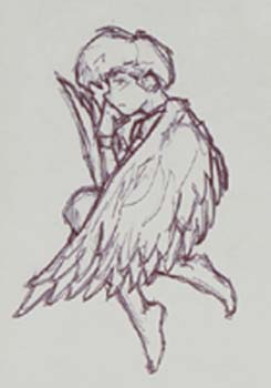 245x350 He Is Icarus. - Daedalus And Icarus Sketch