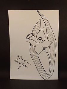 225x300 Hannah Gordon ~ Hand Drawn And Hand Signed Sketch Of A Daffodil - Daffodil Sketch