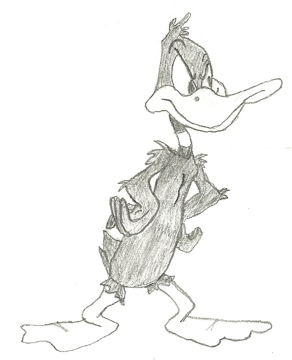 570x703 Daffy Duck By 1119642 - Daffy Duck Sketch