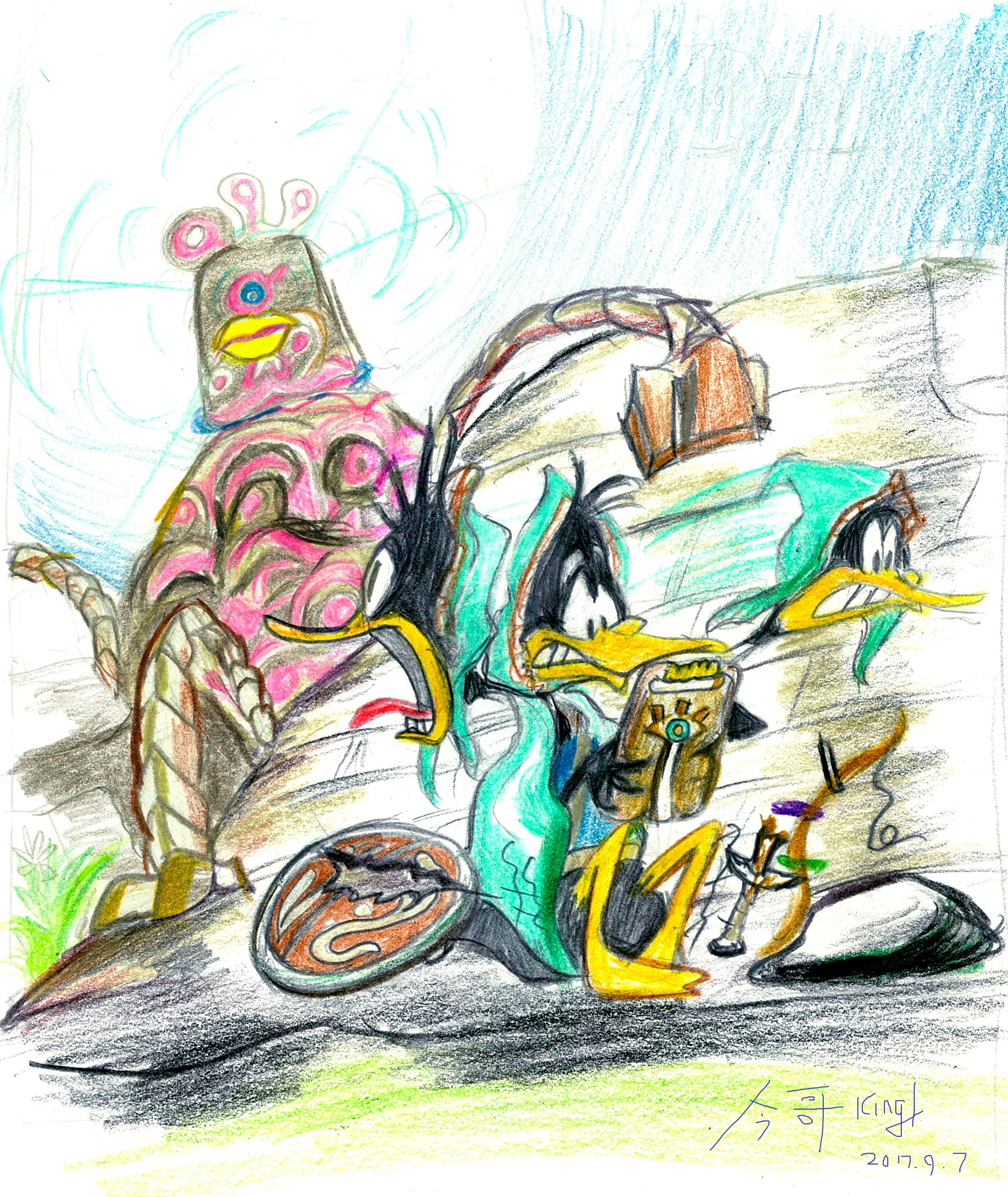 2736x3249 Putting Daffy Duck In Zelda Seems Bizarrely Fitting!(My Doodle - Daffy Duck Sketch