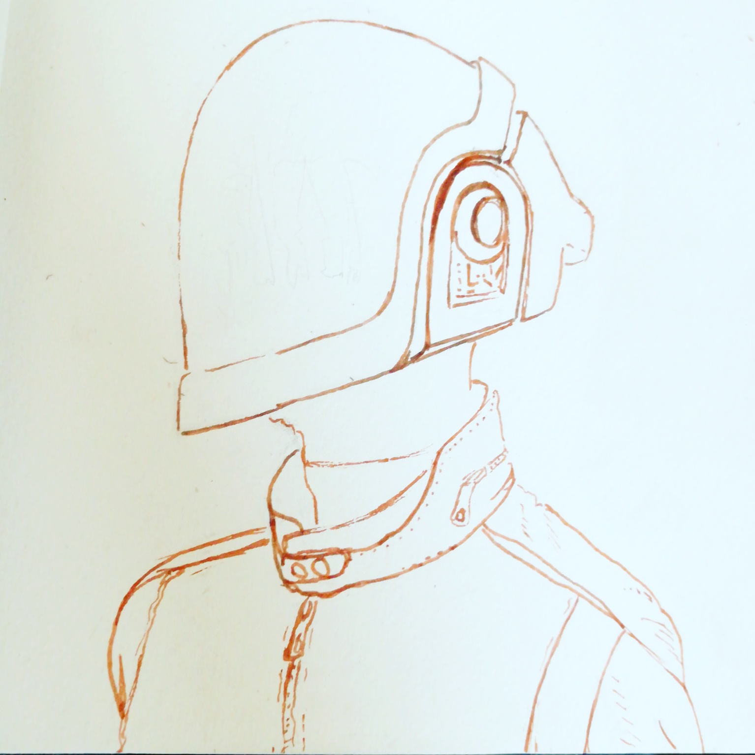 1534x1534 Daft Punk Helmet ^^ My First Post On Here ^^ Hope You Enjoy D - Daft Punk Sketch