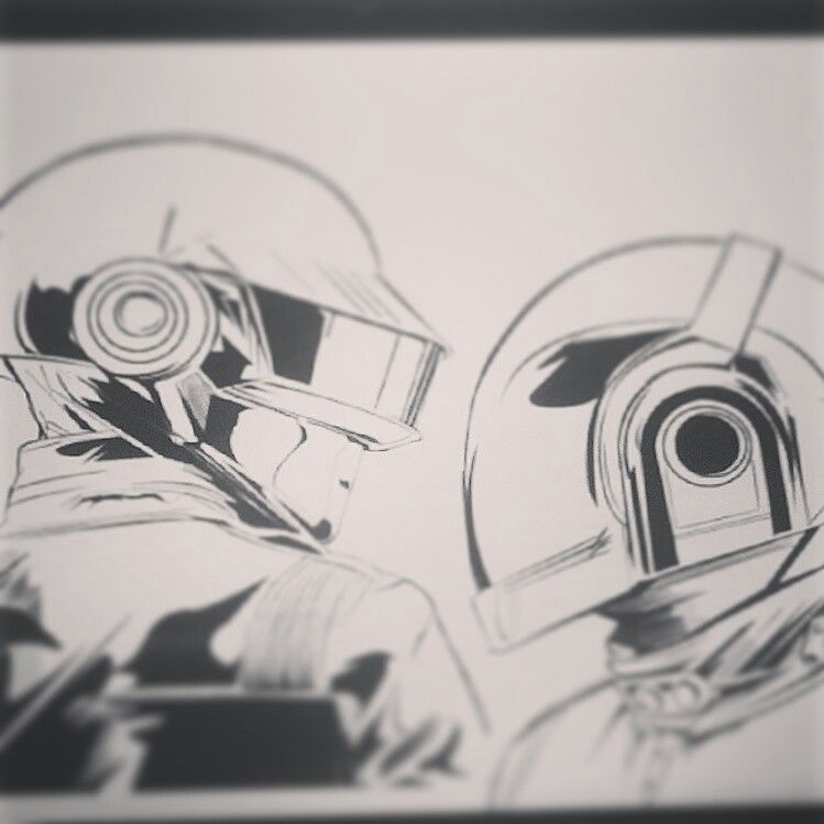 749x749 Daft Punk Sketch Sketchmate. Daft Punk And Tattoo - Daft Punk Sketch