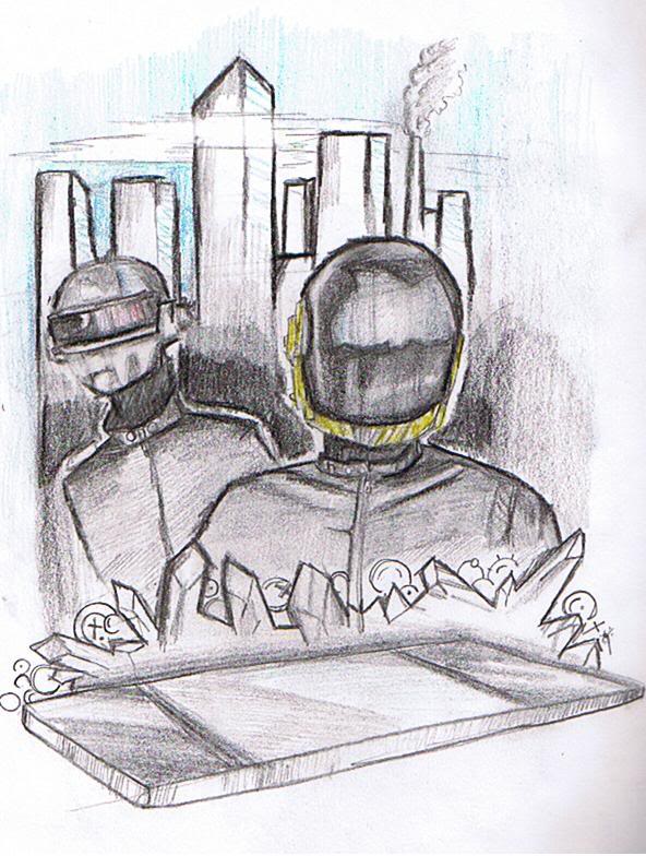 592x784 Daft Punk Sketch [2] - Daft Punk Sketch