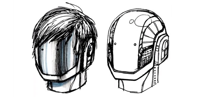700x335 Daft Punk Behind The Helmets - Daft Punk Sketch