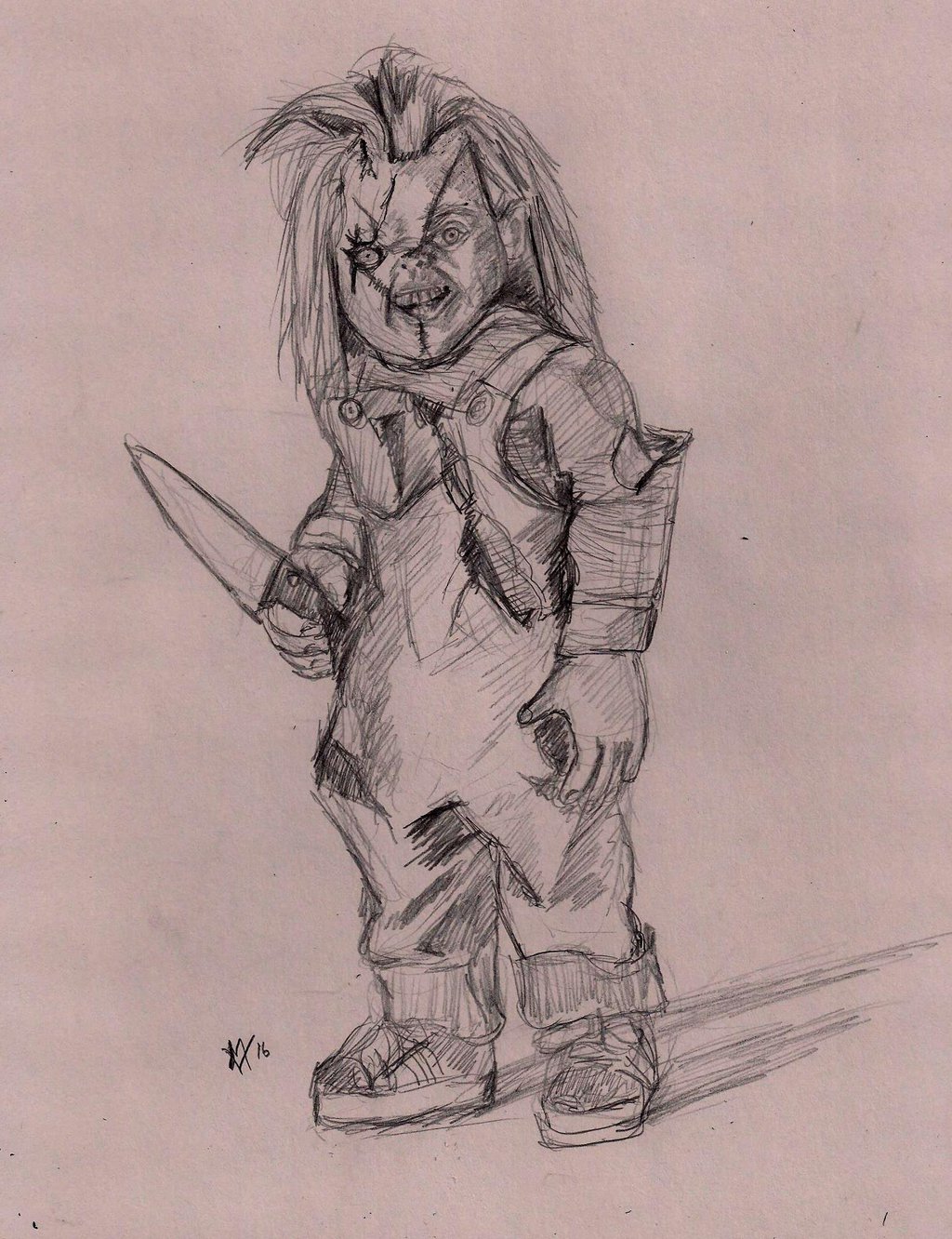1024x1332 Daily Sketch Challenge Chucky By Gossamer1970 - Daily Sketch Challenge