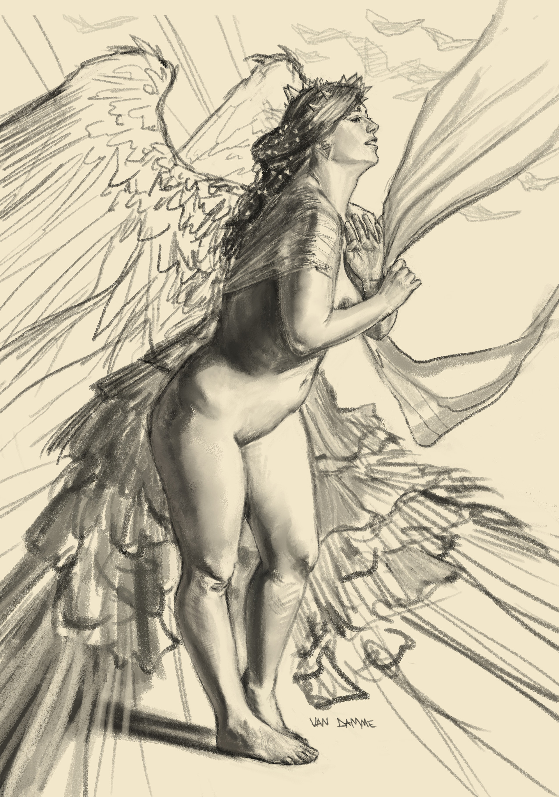 1920x2734 Diana Van Damme - Daily Sketch Challenge