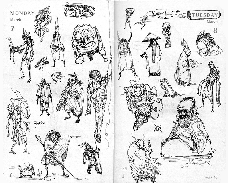 800x643 One Sketch A Day - Daily Sketch Ideas