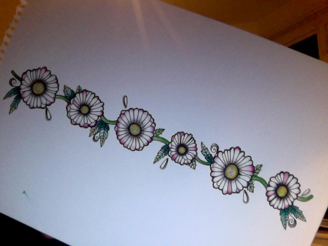 640x480 Daisy Chain Tattoo Design Sophie Speke Fine Artist - Daisy Chain Sketch