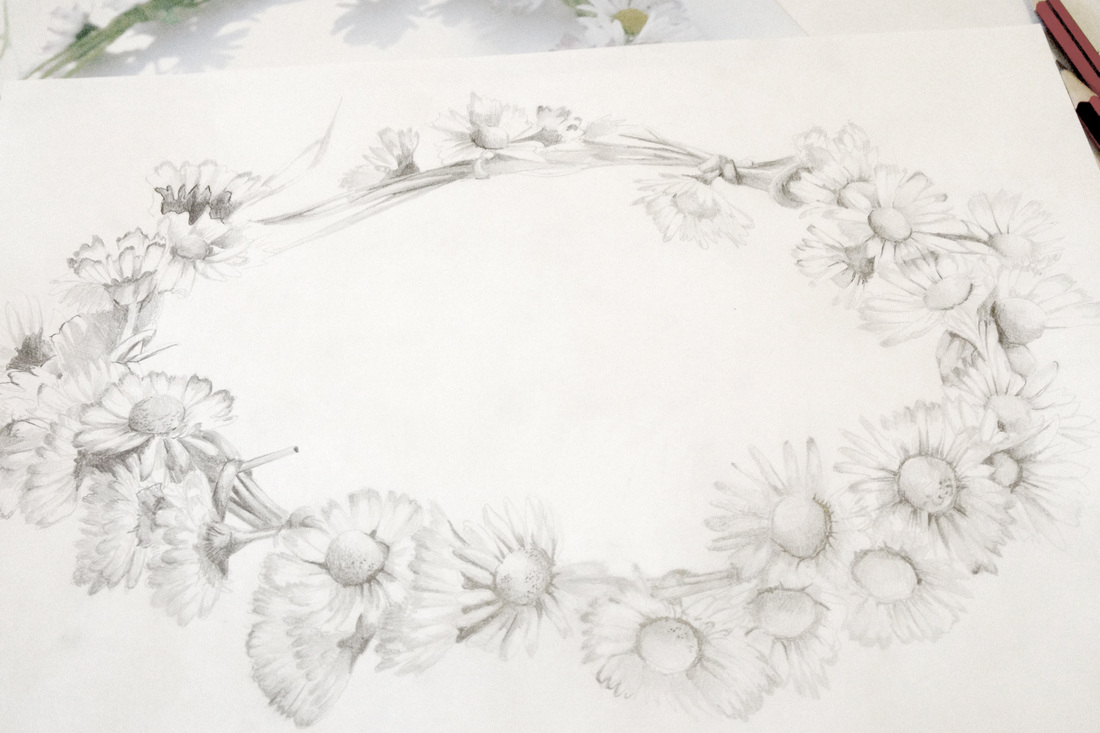 1100x733 Eletragesi Daisy Tumblr Drawing Images - Daisy Chain Sketch