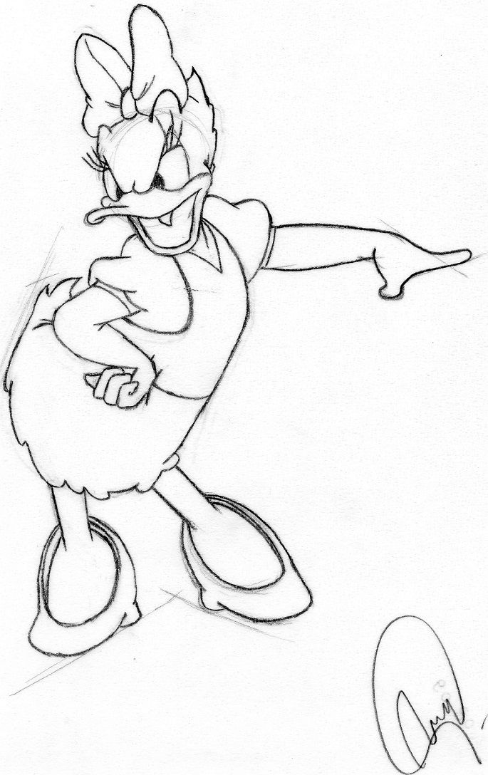 685x1088 Daisy Duck - Daisy Duck Sketch