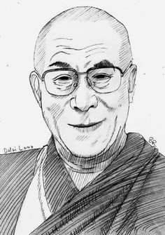 236x335 58 Best Images In - Dalai Lama Sketch
