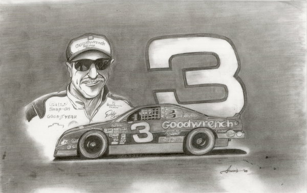 600x377 Dale Earnhardt By Westernman - Dale Earnhardt Sketch