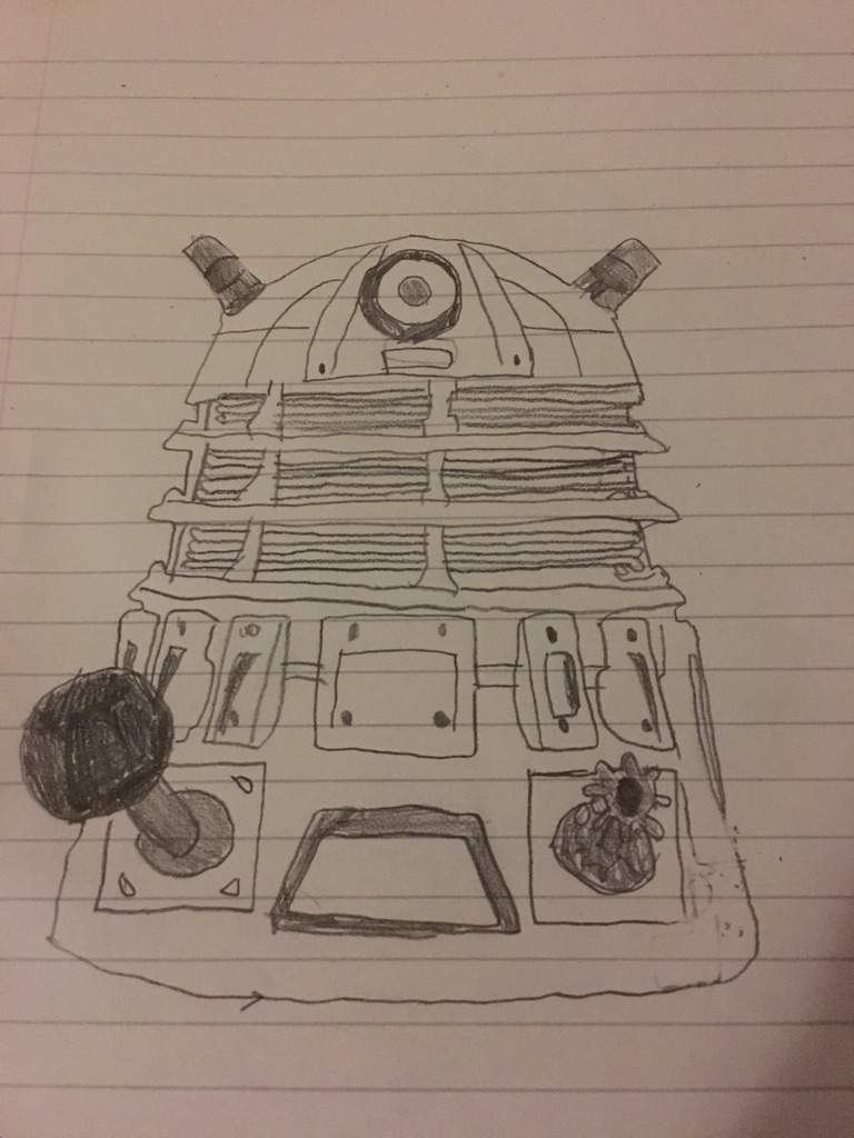 768x1024 Dalek Drawing Doctor Who Amino - Dalek Sketch