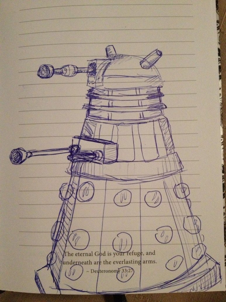 774x1032 Dalek Sketch By Fattydragon - Dalek Sketch