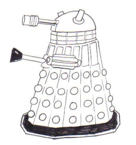 520x552 How To Draw A Dalek Geeky Drawings, Doctor Who And - Dalek Sketch