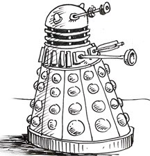 216x225 How To Draw A Dalek Shoo Rayner Author - Dalek Sketch