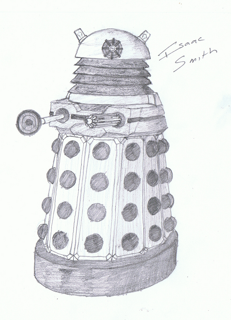 740x1024 Dalek Sketch After Arriving Home From School - Dalek Sketch