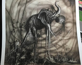 340x270 Dali Elephant Etsy - Dali Elephant Sketch