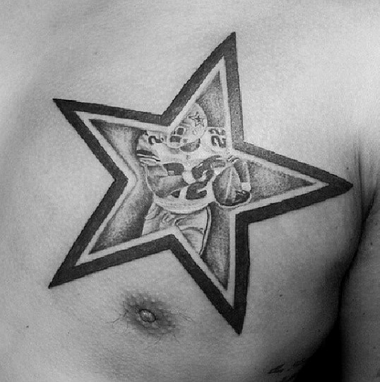 538x540 50 Dallas Cowboys Tattoos For Men - Dallas Cowboys Sketch