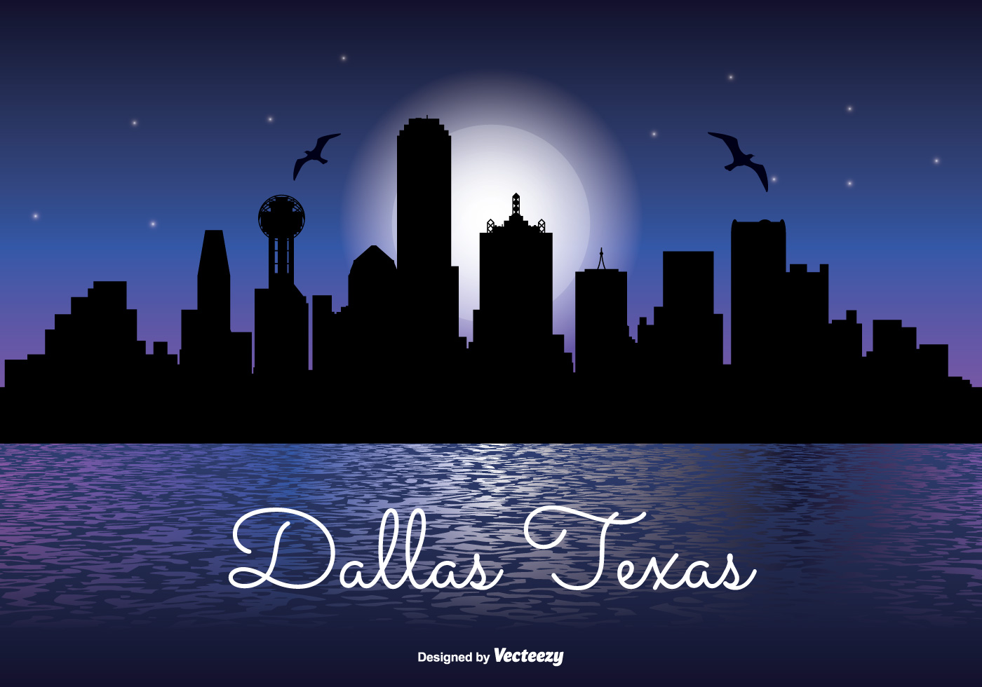 1400x980 Dallas Skyline Free Vector Art - Dallas Skyline Sketch