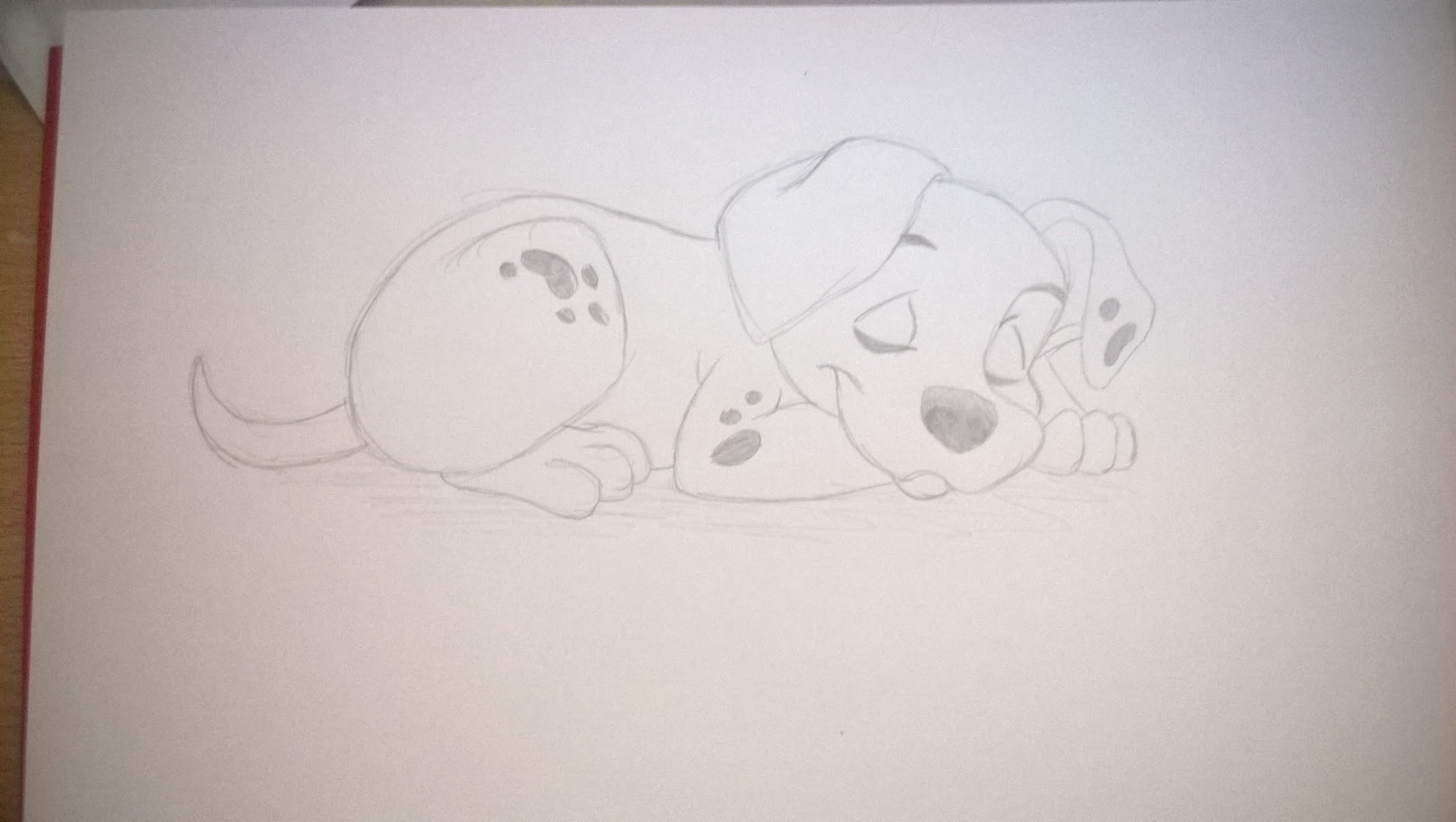 3000x1694 How To Draw A Dalmatian From 101 Dalmatians - Dalmatian Sketch