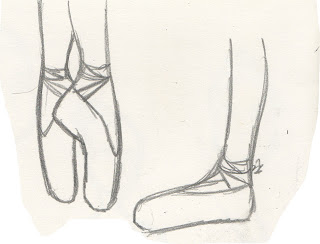 320x244 Dancing Shoes - Dance Shoes Sketch