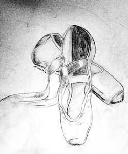 250x300 Dance Shoes Drawings - Dance Shoes Sketch