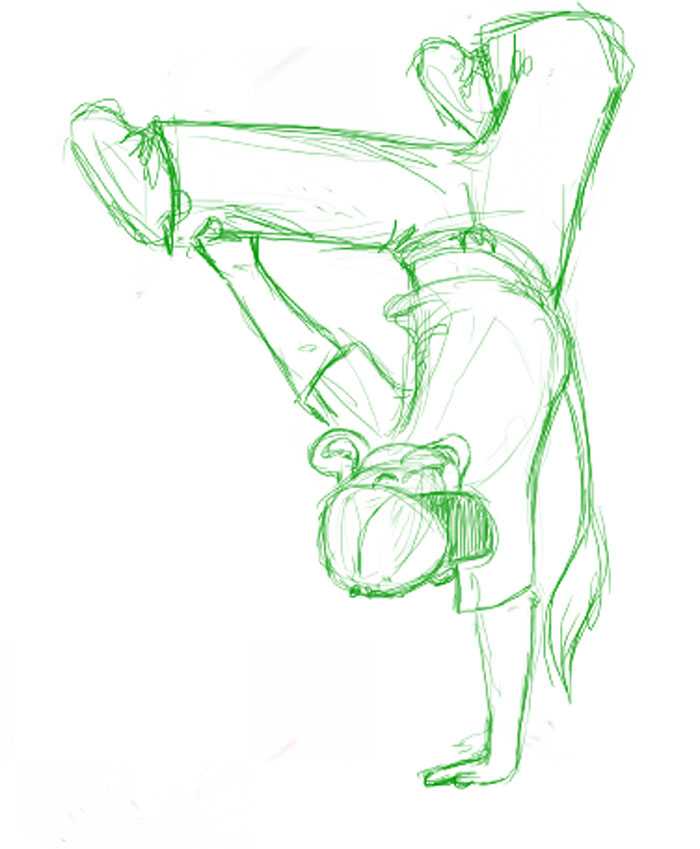 700x849 Break Dance Sketch By Anelalani - Dance Sketch