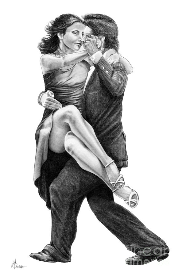 593x900 Dancing Couple Drawing By Murphy Elliott - Dancing Couple Sketch