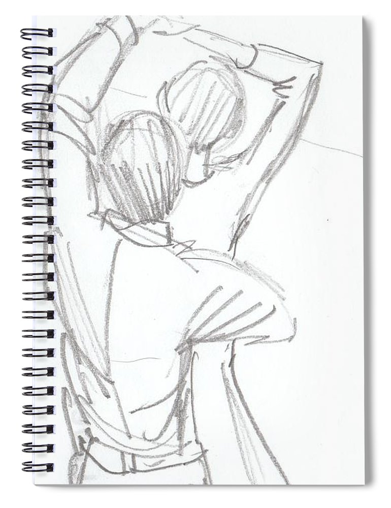 770x1000 Dancing Couple Pencil Sketch Spiral Notebook For Sale By Mike Jory - Dancing Couple Sketch