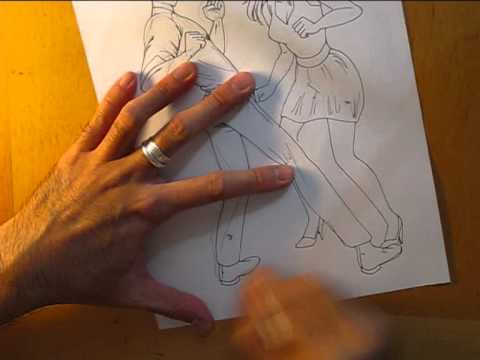 480x360 Drawing A Couple Dancing On The Dance Floor - Dancing Couple Sketch