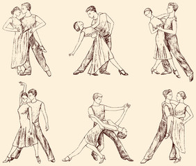 282x240 Dancing Couple Photos, Royalty Free Images, Graphics, Vectors - Dancing Couple Sketch