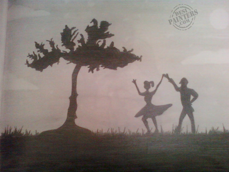 800x600 Dancing Couple - Dancing Couple Sketch