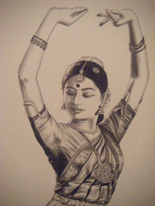 540x720 Pictures Pencil Sketch Of Dancing Girl, - Dancing Girl Sketch