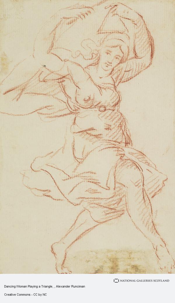 600x1038 Dancing Woman Playing A Triangle National Galleries Of Scotland - Dancing Woman Sketch