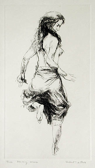 325x573 Herbert Lewis Fink - Dancing Woman Sketch