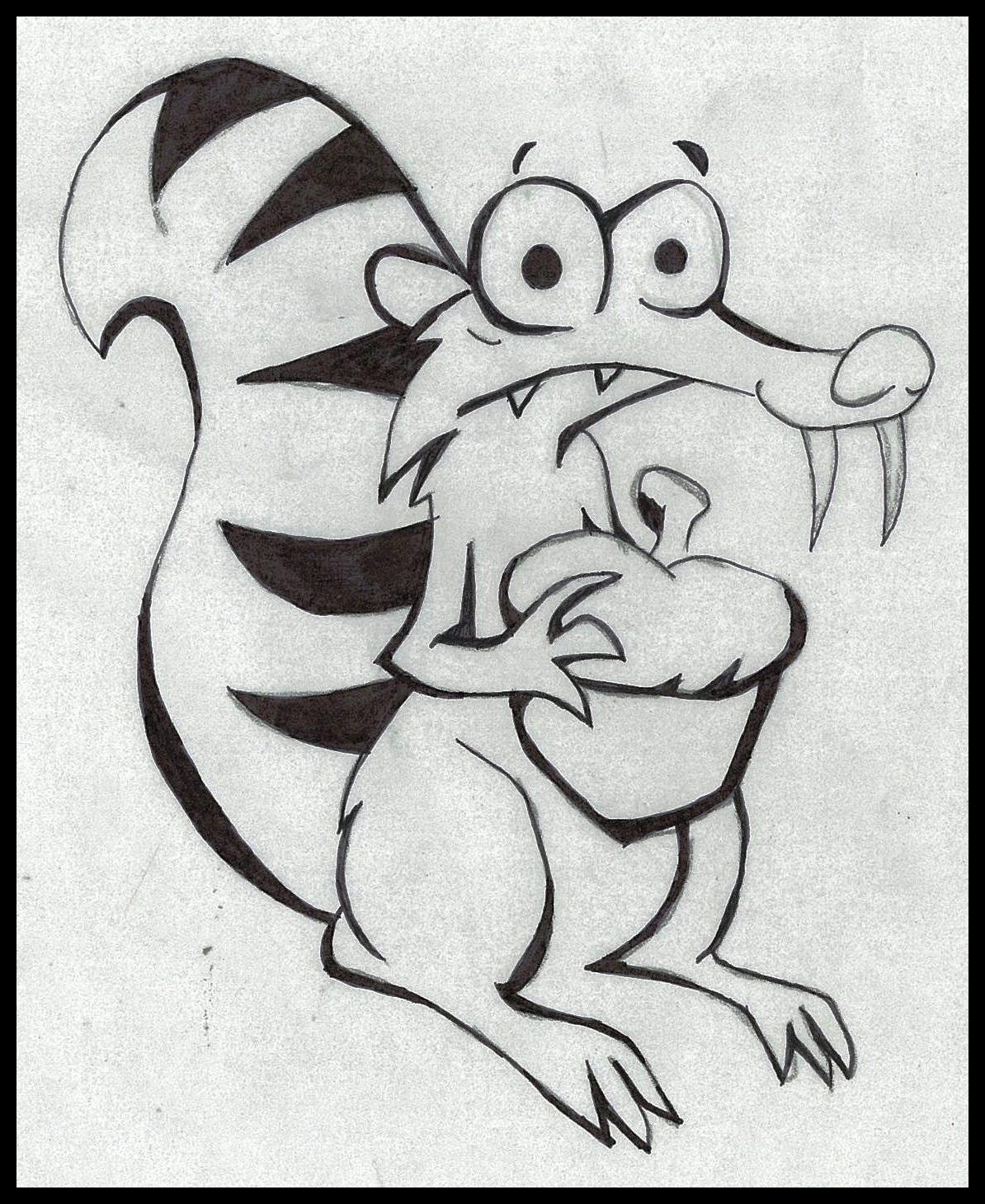 1194x1460 First Drawing Blog Sketch Journal 1 Toy Character - Danger Sketch